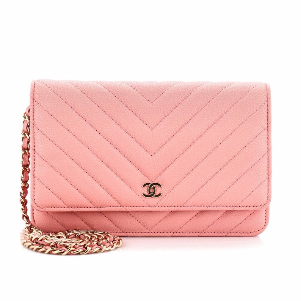 🌸SOLD🌸 Chanel Caviar Chevron Crossbody WOC